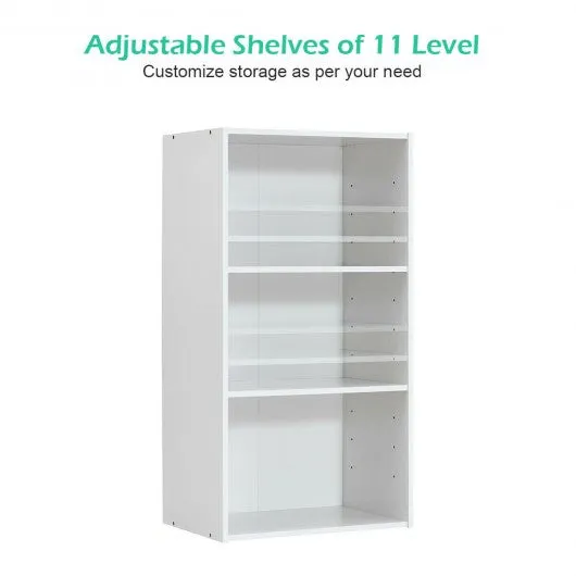 3 Open Shelf Bookcase Modern Storage Display Cabinet-White