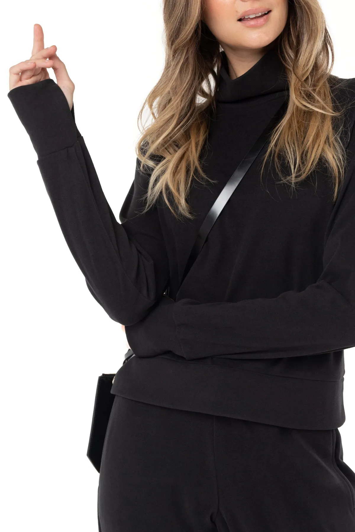 Aura Mock-Neck Long Sleeve