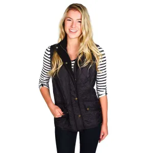 Cavalry Quilted Gilet in Black by Barbour