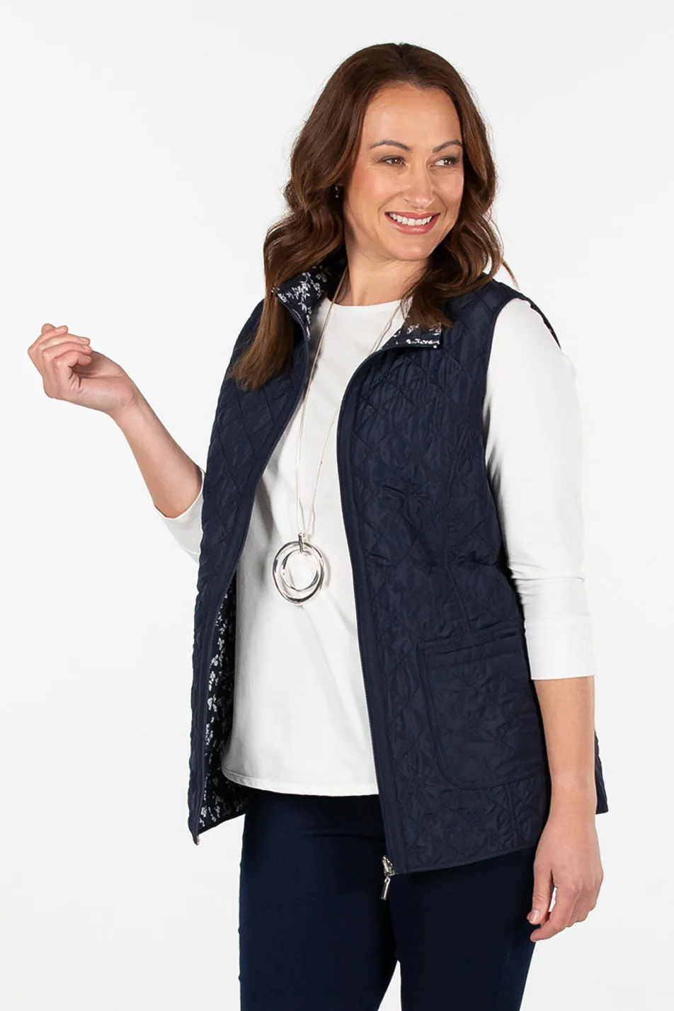DRAPER REVERSIBLE PRINT VEST