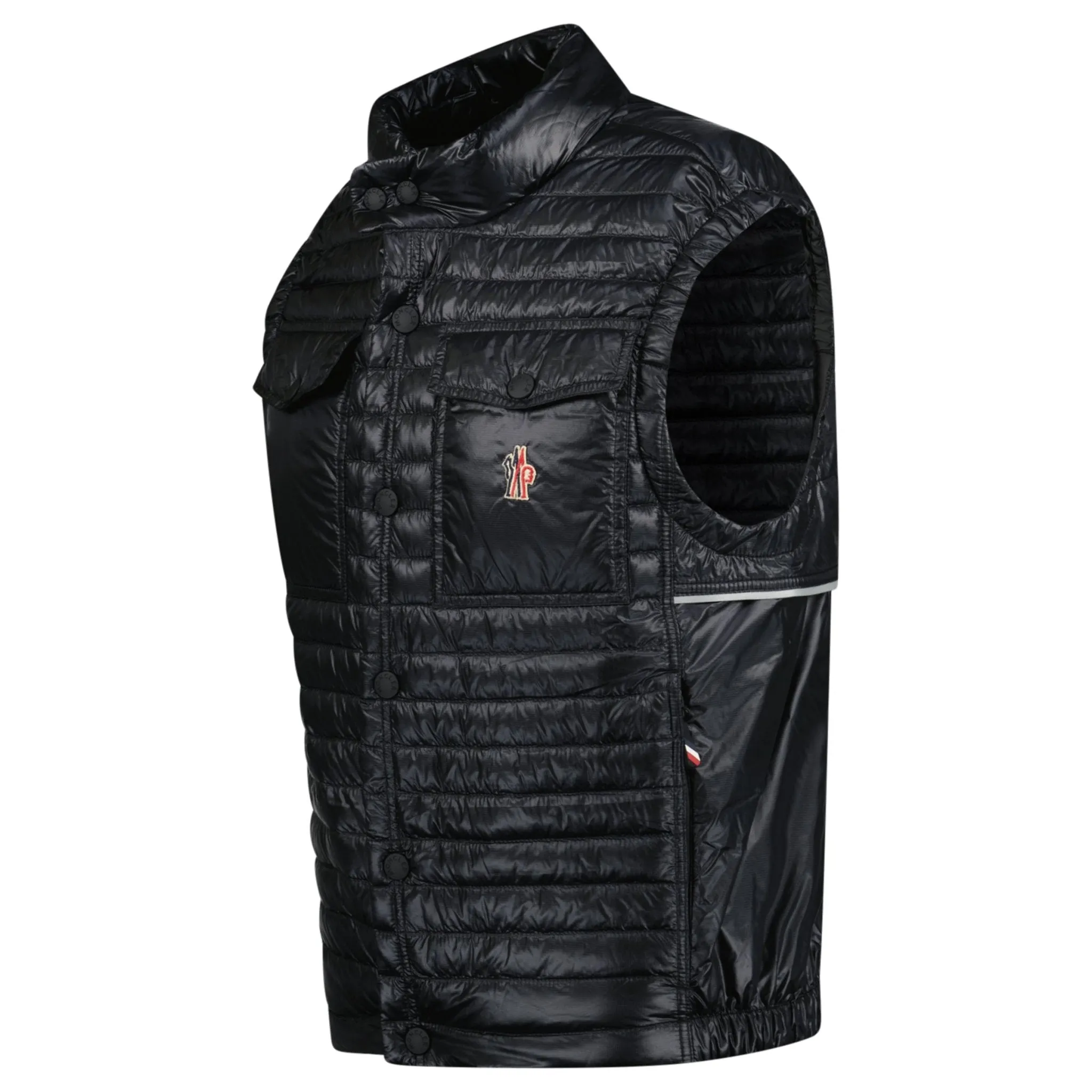 Grenoble 'Ollon' Fabric Gilet Black