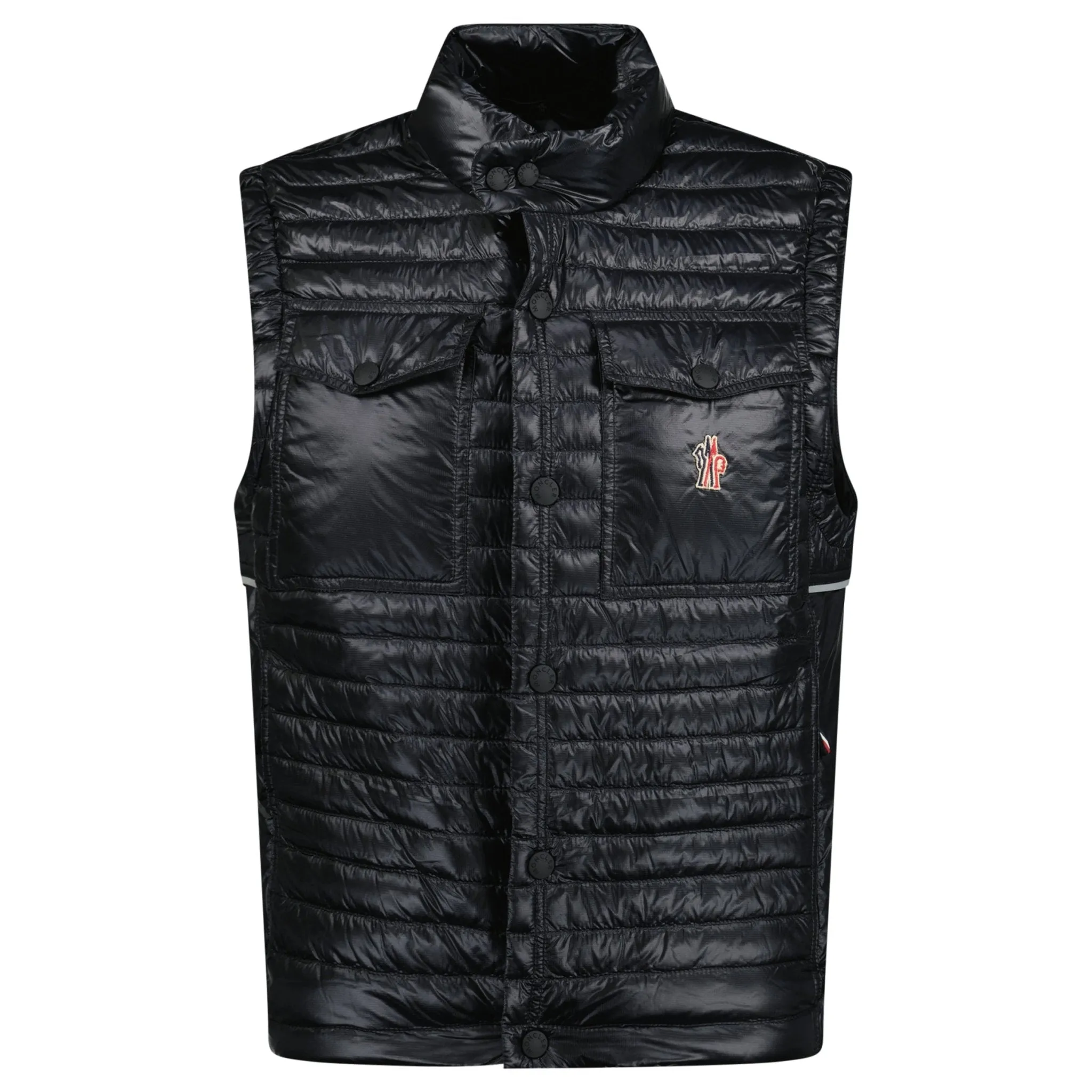 Grenoble 'Ollon' Fabric Gilet Black