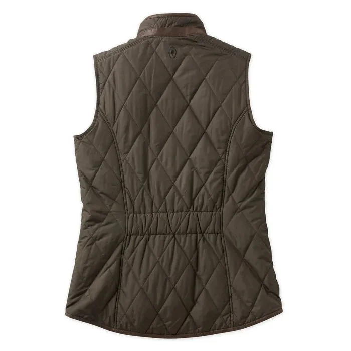 TOM BECKBE WOMENS QUILTED VEST - OLIVE